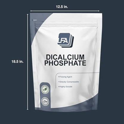 Dicalcium Phosphate Dihydrate DCPD Powder - 5 kg (11 lb) - Tablet & Capsule Flowing Agent - Food Anti-Caking Agent & Supplement Filler - size: 11 Pound (Pack of 1)