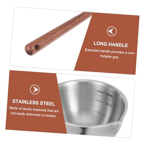 Stainless Steel Ladle with Dual Pour Spouts Ergonomic Long Handle for Comfortable Serving of Soups Sauces and Gravies Heavy Duty Kitchen Utensil for Effortless Pouring and Precise
