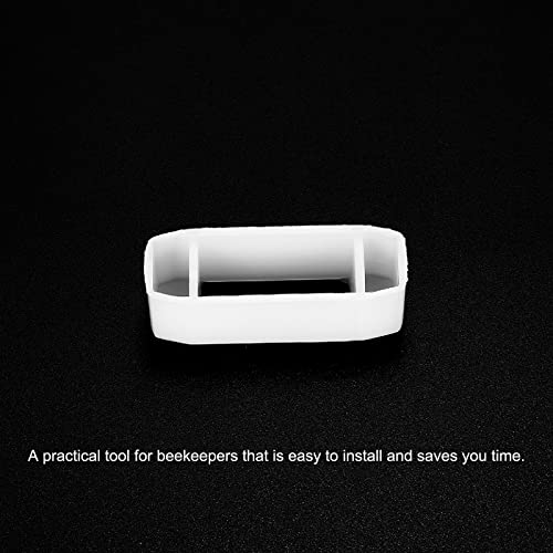 uxcell 50Pcs Plastic Beehive Frame Spacers, Beehive Frame Spacing Tool for Beekeeper, White