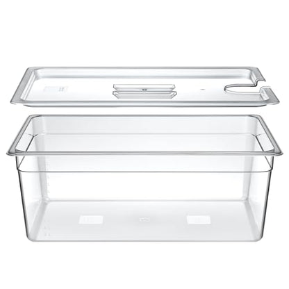 HOMENOTE Sous Vide Container 26 Quart With Lid,BPA Free Complete Accessories For Anova and Most Sous Vide Cookers,Anova Container Kit - color: Large Sous Vide Container-without accessories
