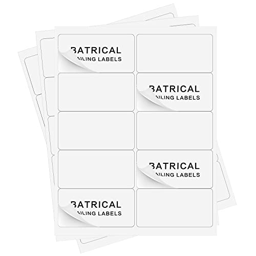 2"×4" Shipping Labels 300 Labels Sticker Paper for Laser/Ink Jet Printer mailing Labels 8.5"×11" White 10 per Sheet - size: 2"×4"(10-up), style: 30 sheets