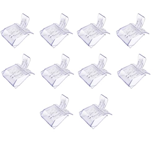 10PCS Bee Clip for Queen, Transparent Queen Catcher for Bees, Honeybee Queen Clips for Queen Bee Marking & Handling