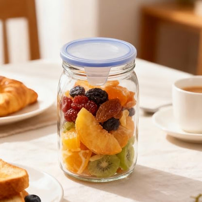 Glass Sealed Jar—Airtight Storage Jar (2, Pack, 47.4oz) - size: 47.4oz