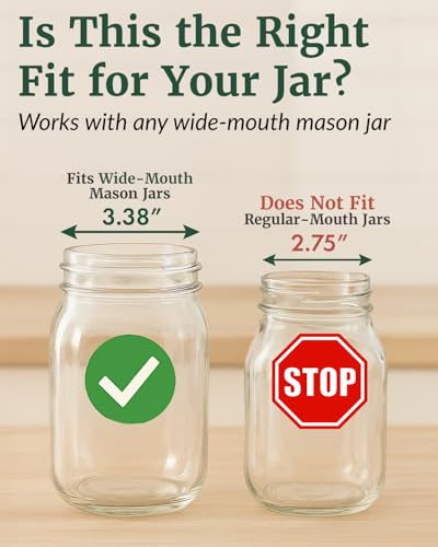 Elementi Mason Jar Fermentation Kit - Set of 2 Silicone Fermenting Lids & Wide Mouth Fermentation Weights - Sauerkraut, Kimchi & Pickling Kit - Airlocks for Fermenting Jar - color: Grey, Sage Green