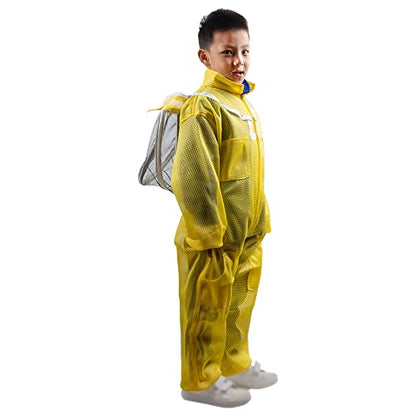 Professional Bee Suit for Kids and Girls 120cm-150cm Children Beekeeping Suit Beekeeper Suit for Courtyards and Bee - size: Height 120~138cm