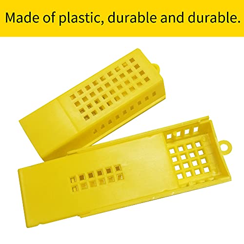 Plastic Queen Bee Cages 12PCS Transporting Catcher Beekeeping Supplies Rearing Cup Kit Transporting Catcher Insectary Box Beekeeper Equipment Tool