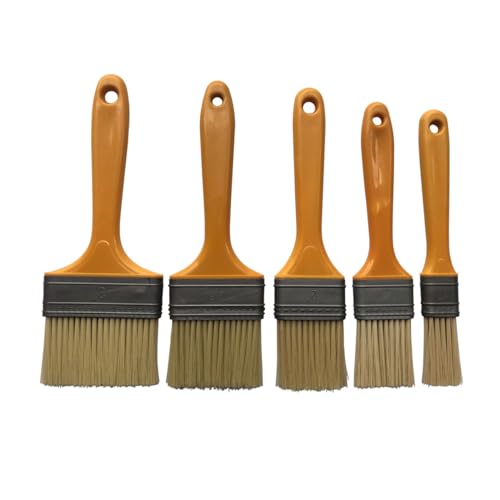 5 Pieces Pastry Brushes for Baking Basting Brush, Culinary Oil Brush for Barbecue Butter Grill BBQ Sauce Baster Marinade Kitchen Food Cooking Brushes