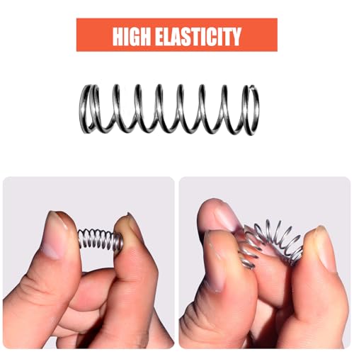 470PCS 304 Stainless Steel Compression Springs Assortment Kit, Hardware Spring kit30 Sizes Small Mechanical Springs with Plastic Box for Electronics Repair, DIY Model Industrial Maintenance