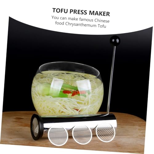 Stainless Steel Tofu Press Tofu Slicer Maker Kit 3 Mesh Sizes Easy to Clean