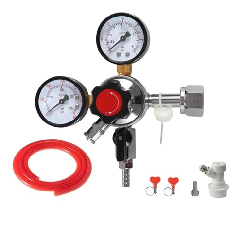 Home Brewing CO2 Regulator Home Brewing Kit, Beer Regulator, Co2 Pressure Regulator with Safety Pressure Relief Valve Brewing Accessories