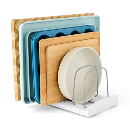 YouCopia StoreMore Bakeware Rack, Adjustable Dividers, Baking Pan Organizer - size: Bakeware Rack Classic