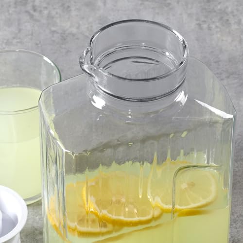 Anchor Hocking 2 Quart Bistro Pitcher with Lid, Pack of Two - size: 2 Quart, Set of 2