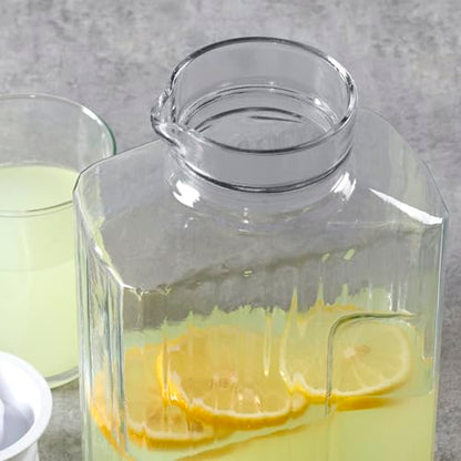 Anchor Hocking 2 Quart Bistro Pitcher with Lid, Pack of Two - size: 2 Quart, Set of 2