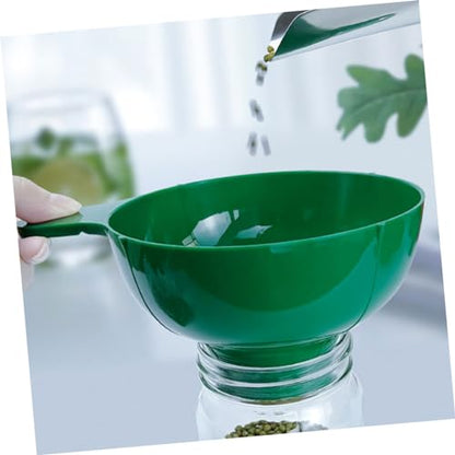 LABRIMP Wide Mouth Funnel Set 2 Pcs Plastic Kitchen Funnel for Filling Jars Bottles Jam Oil Wine Liquid Transfer Tool for Home Cooking Canning Seasoning 6.41 X 4.76 X 2.99 in