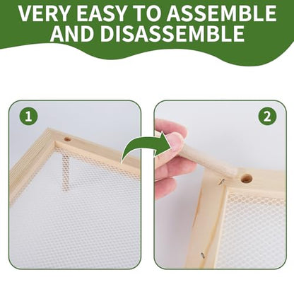 Herb Drying Rack, Wood Pasta Drying Racks, Drying Storage with 2 layer herb drying rack for drying pasta flowers plant specimens and more