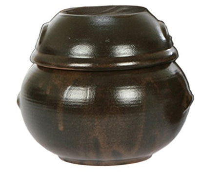 16.23ounce(480cc) Korean Traditional Table Earthenware Cute Small Size Pottery Pot Jar with Lid