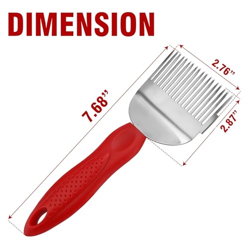 Honey Uncapping Fork Tool with 18 Stainless Steel Tines, Plastic Handle, Bee Keeping Scraper Knife for Honey Extractor