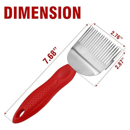 Honey Uncapping Fork Tool with 18 Stainless Steel Tines, Plastic Handle, Bee Keeping Scraper Knife for Honey Extractor