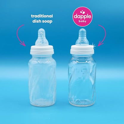 Dapple Baby Fragrance-Free Bottle & Dish Soap Refill Pouch - (2 Pack) 33.8 fl oz - Plant-Powered Cleaner for Baby Bottles, Pump Parts, and Sippy Cups - size: 34 Fl Oz (Pack of 2)
