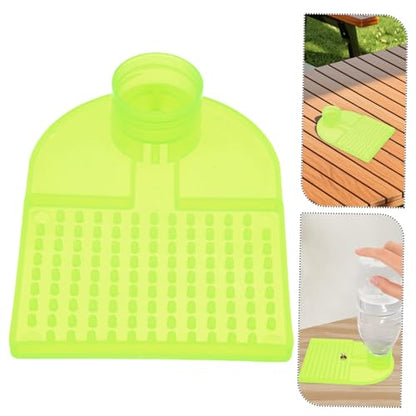 Mikikit 10 Pack Bee Waterer Beekeeping Feeders Honey Bee Frame Feeder Station Beehive Entrance Water Dispenser Safe for Beverage Bottles