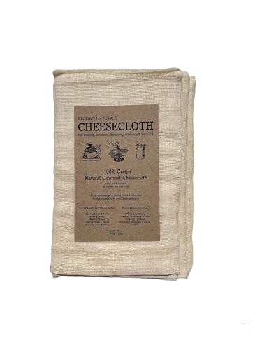 Regency Wraps 100% Cotton Cheesecloth For Straining, Basting Turkey, Canning, Cheese-making, Natural Standard, 2yd (Pack of 3) - size: 2yd (Pack of 3)