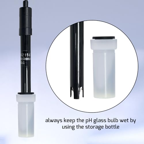 Digital Combo pH & Temperature Meter, Aquarium Thermometer pH Monitor with Automatic Calibration Function for Fish Tank Hydroponics Aquaculture Laboratory