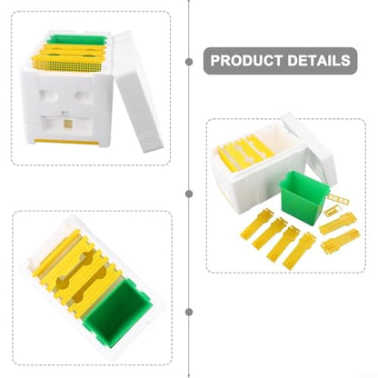 Bee Mating Hive Bee Breeding Box Bee Mating Box Beekeepings Bee Pollination Box for Nucleus Hive Breeding and Honey Harvesting