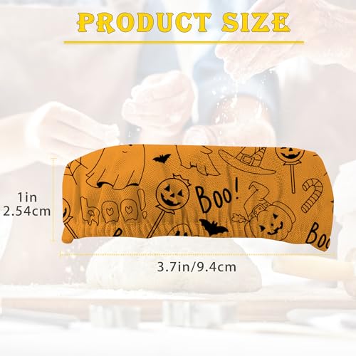 Halloween Pumpkin 5-Pack Cloth Covers for Sourdough Starter Jar, Cloth Covers Reusable Lid Top Cover Sourdough Proofing Bread Fermentation Baking Supplies for 3-4 Inch Jar Mouth - color: Halloween Pumpkin