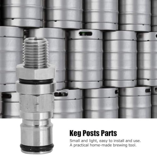 304 Stainless Steel Ball Lock Adapter Post Beer Keg Pressure Relief Valve Accessory(Gas)