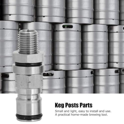 304 Stainless Steel Ball Lock Adapter Post Beer Keg Pressure Relief Valve Accessory(Gas)