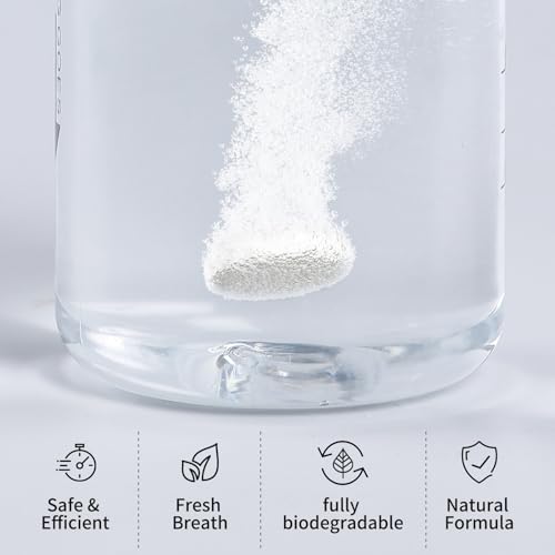 NATRUTH Water Bottle Cleaning Tablets 20 Tablets Effectively Removes Tough Stains and Odors Bottle Clean Tablet Individually Packed for All Stainless Steel, Plastics and Glass Drinking Containers - size: 20 Count (Pack of 1)