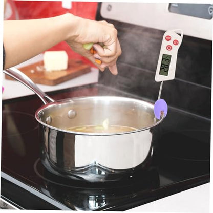 Silicone Probe Clip Kitchen Utensil for Accurate Cooking Measurement for Frying Candy Making and BBQ Heat Resistant Pot Clip