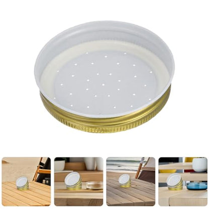 Toddmomy 15Pcs Bee Feeder Lids for Hive Entrance Beekeeping Equipment Watering Station Lid Easy Installation Reusable Bee Water Dispenser for Outdoor Feeding