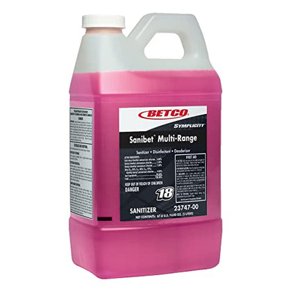 Betco Symplicity™ Sanibet Multi-Range Sanitizer, 67.6 Oz Bottle, Case Of 4