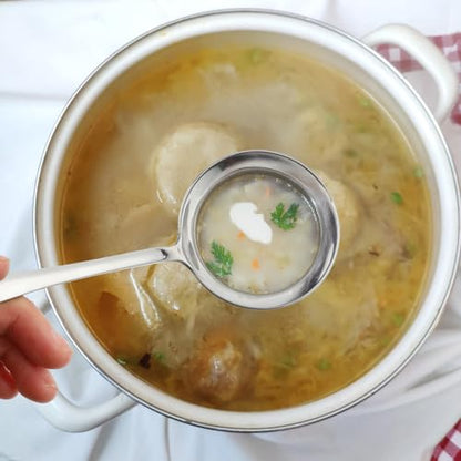 Jeffdad Gravy Ladle, Stainless Steel Sauce Soup Ladles 7.1‘’ Gravy Ladles Silver Polished Kitchen Utensil for Spooning GravySauce Soup