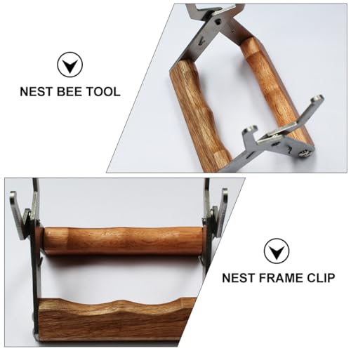 Stainless Steel Frame Grip Beehive Spleen Clip Beekeeping Nesting Tool for Hive Frame Holding and Lifter Outdoor Beekeeping Supplies