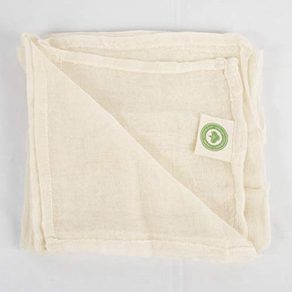 Organic Cheesecloth for Straining - 100% Natural Unbleached Fine Cheesecloth - Perfect for Making Cheese, Queso, Paneer, Idly - Food Grade Muslin, Washable & Reusable Gauze Fabric (36"x36")