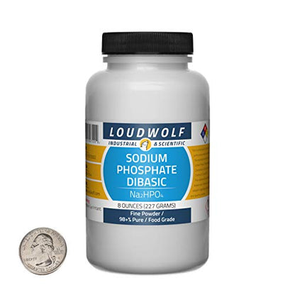 Sodium Phosphate Dibasic / 1.5 Pounds / 3 Bottles / 98+% Pure Food Grade/Fine Powder - size: 1.5 Pounds in 3 Bottles