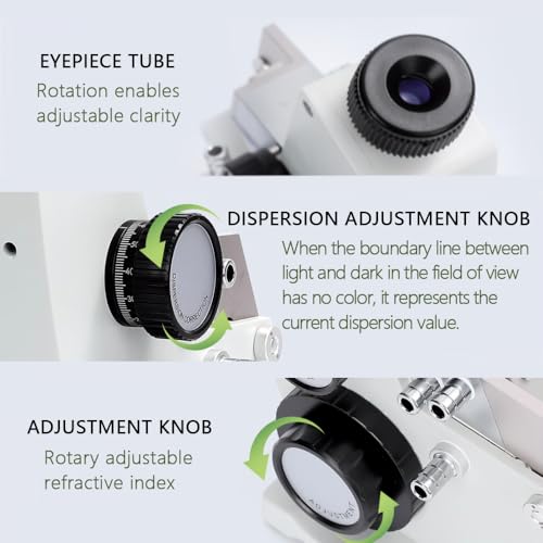 Abbe Refractometer WYA-2WAJ Monocular Refractometer Laboratory Optical Equipment for the Detection and Analysis of Sugar Chemical Industry Beverage Food