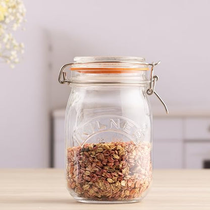 Kilner Round Swing Top Glass Jar | 1L