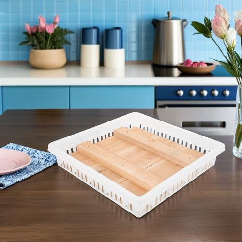 STOBAZA Cheese Press Tool for Home Use Beginner Friendly Cheese Mold with Wood and Plastic Materials for Household and Small Kitchens