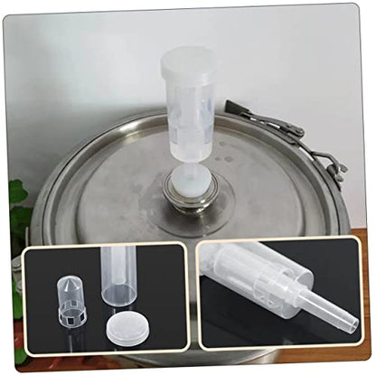 GANAZONO 3Sets Food Grade One Way Valves for Homemade Wine Fermentation Airlocks Prevent Liquid Backflow Easy to Use Wine Accessories for Kitchen Brewing