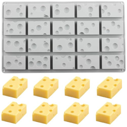 20 Cavity Cheese Silicone Candy Molds For Candy Chocolate Cake Decoration