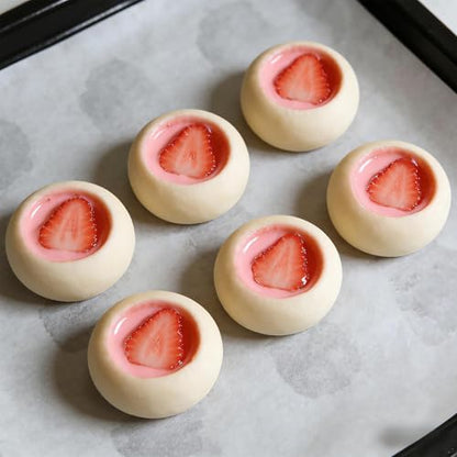 Silicone Round Shape Baking Molds, 6-Cavity Round Mousse Molds for Pastry, French Dessert, Chocolate, Cake, Mousse - color: White-R0191