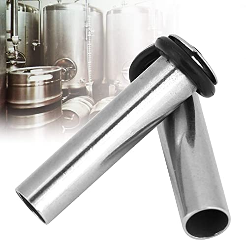 2Pcs Stainless Steel Dip Tube Gas in Homebrew Lock Corny Keg Liquid for Beer Brewing