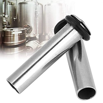 2Pcs Stainless Steel Dip Tube Gas in Homebrew Lock Corny Keg Liquid for Beer Brewing