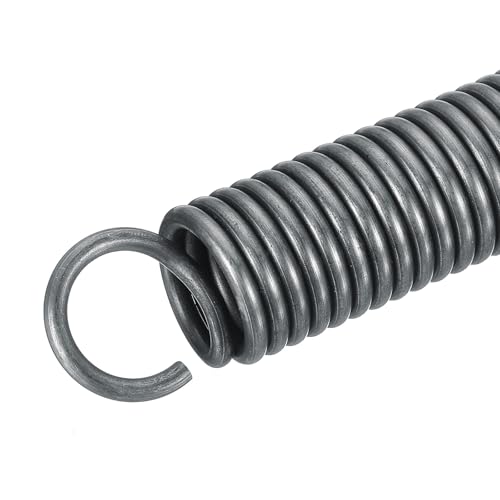 uxcell Extension Spring - 2.5mm Wire Dia, 18mm OD, 120mm Free Length, Silver, Oil Rubbed, Stainless Steel, 4Pcs - size: 120mm