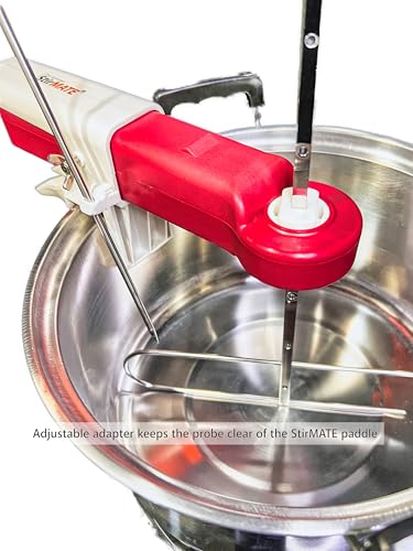 StirMATE Culinary Thermometer – Digital Candy & Deep Fry Stainless Probe with Pot Clip and StirMATE Adapter