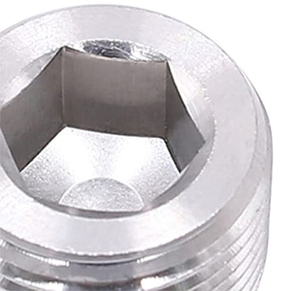 Othmro 6pcs Iron Hex Socket Pipe Fitting, 1/2" Female Thread Hose Adapter Connector Fit for 0.49" Tubes Pipe Plug Fitting Assortment Set for Garden Pipe Pneumatic Solenoid Valve Silver - size: 6pcs 1/2"