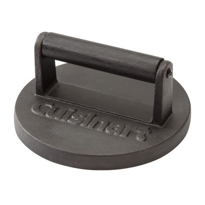 Cuisinart Smash Burger Kit, Cast Iron Press, Spatula, Seasoning Shaker and Patty Papers for Perfect Cookouts, Barbecues and Tailgates - color: Smashed Burger Kit, Cast Iron